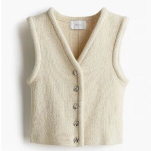 H&M Edition Cream Knit Vest